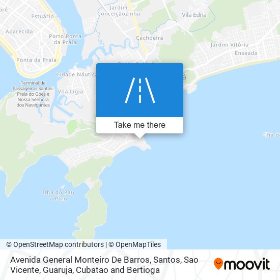 Mapa Avenida General Monteiro De Barros