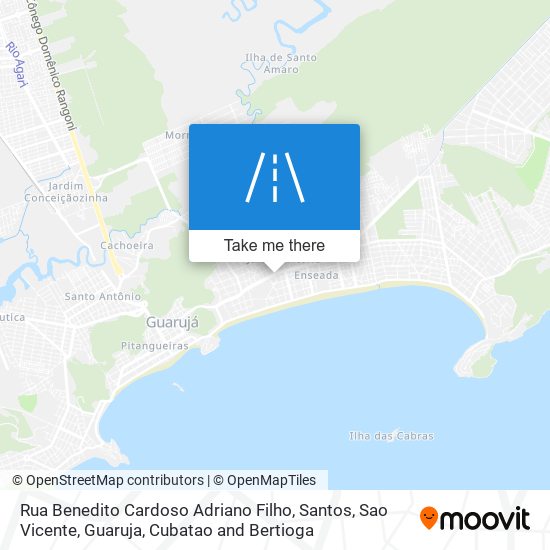 Rua Benedito Cardoso Adriano Filho map