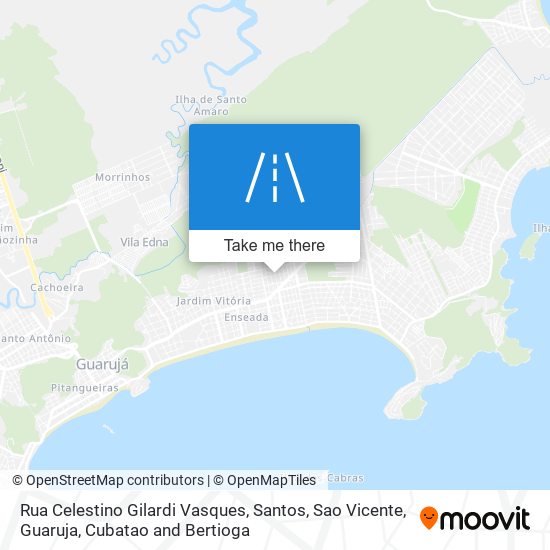 Rua Celestino Gilardi Vasques map