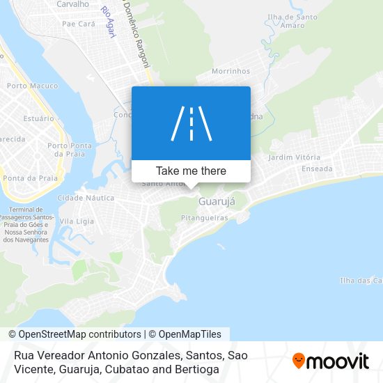 Rua Vereador Antonio Gonzales map