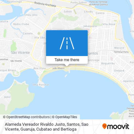 Mapa Alameda Vereador Rivaldo Justo