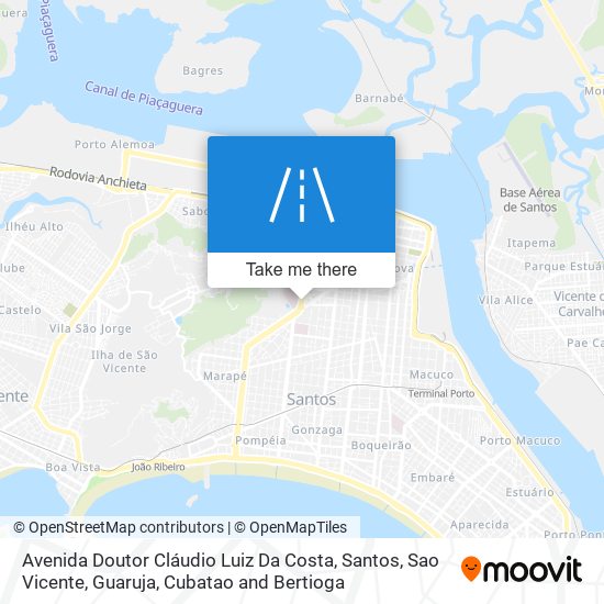 Avenida Doutor Cláudio Luiz Da Costa map