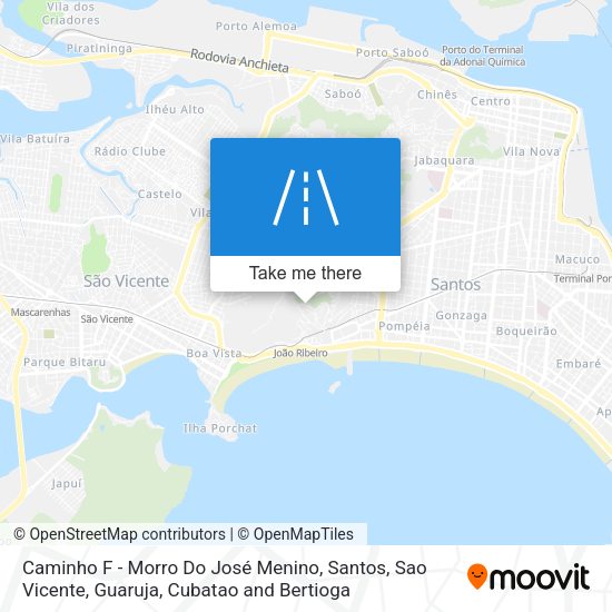 Caminho F - Morro Do José Menino map