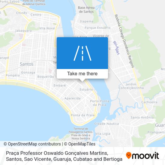 Praça Professor Oswaldo Gonçalves Martins map