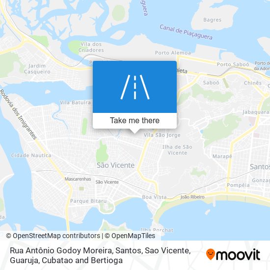 Rua Antônio Godoy Moreira map