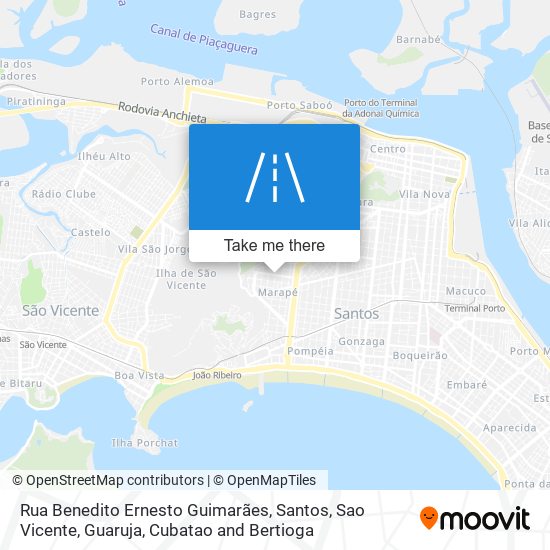 Mapa Rua Benedito Ernesto Guimarães