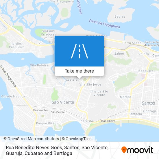 Mapa Rua Benedito Neves Góes