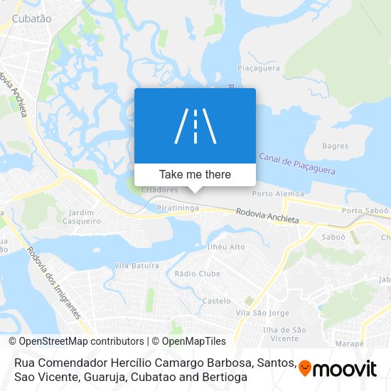 Rua Comendador Hercílio Camargo Barbosa map
