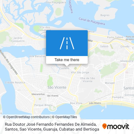 Mapa Rua Doutor José Fernando Fernandes De Almeida
