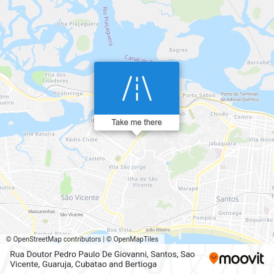 Rua Doutor Pedro Paulo De Giovanni map