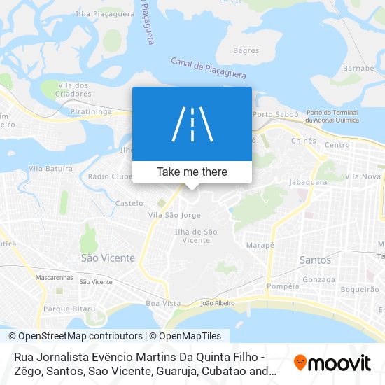 Mapa Rua Jornalista Evêncio Martins Da Quinta Filho - Zêgo