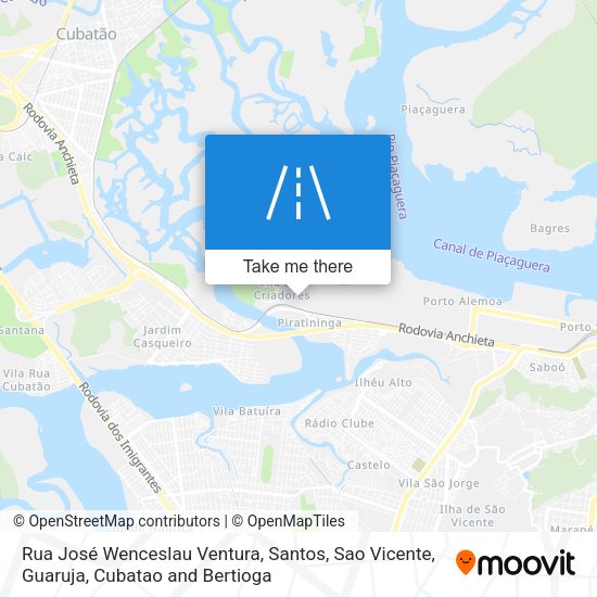 Rua José Wenceslau Ventura map