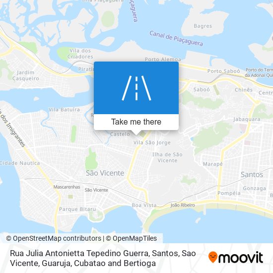 Rua Julia Antonietta Tepedino Guerra map