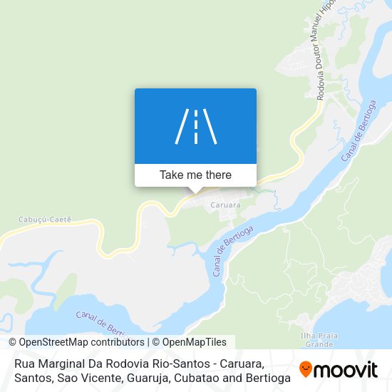 Rua Marginal Da Rodovia Rio-Santos - Caruara map