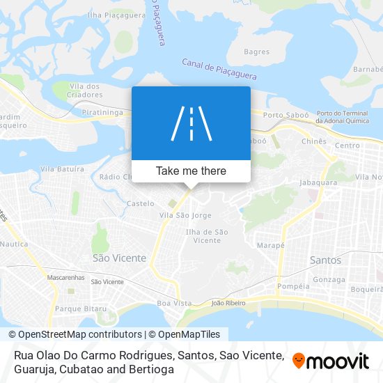 Mapa Rua Olao Do Carmo Rodrigues