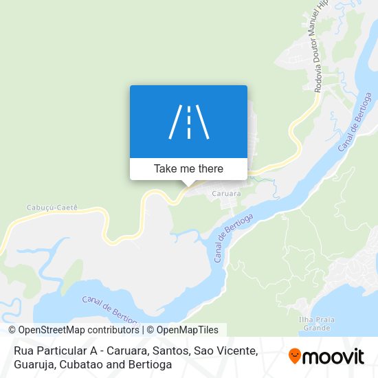 Rua Particular A - Caruara map