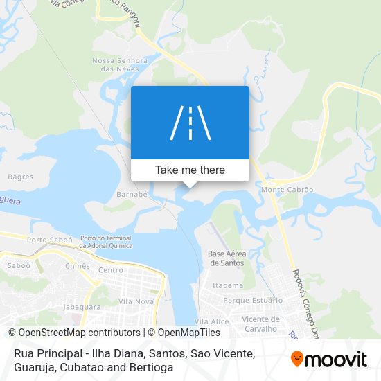 Rua Principal - Ilha Diana map