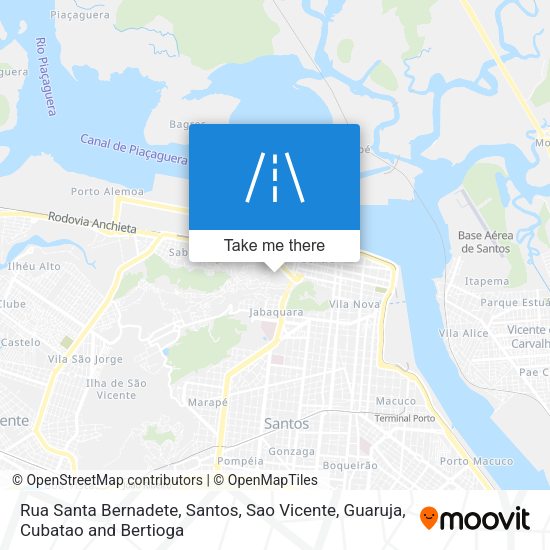 Rua Santa Bernadete map