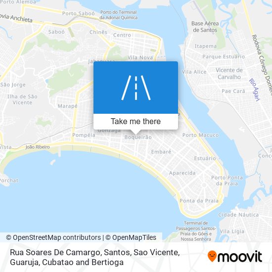 Mapa Rua Soares De Camargo