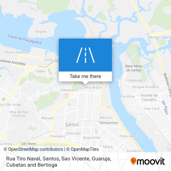 Rua Tiro Naval map