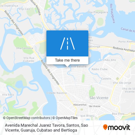 Mapa Avenida Marechal Juarez Tavora