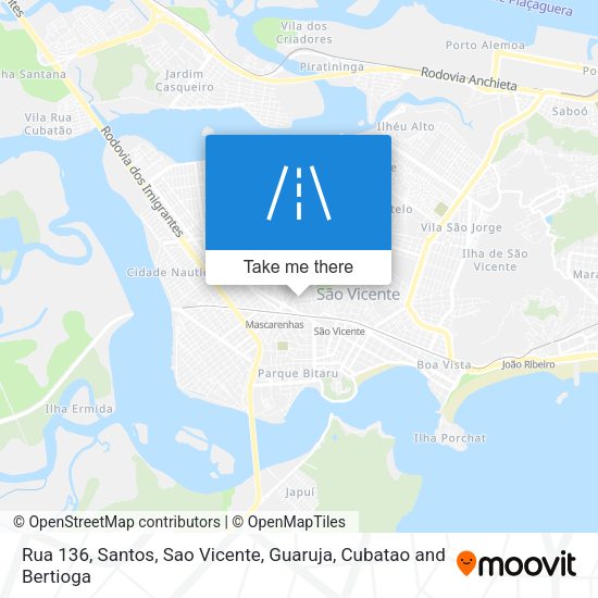 Rua 136 map