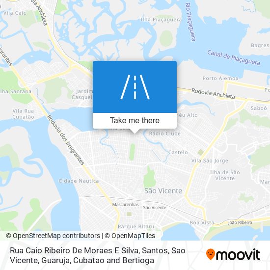 Mapa Rua Caio Ribeiro De Moraes E Silva