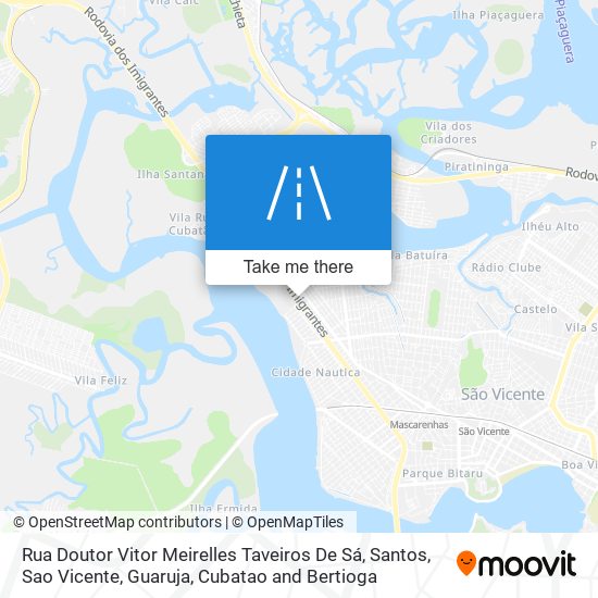 Mapa Rua Doutor Vitor Meirelles Taveiros De Sá