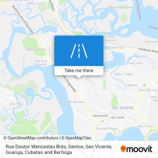 Rua Doutor Wenceslau Brás map