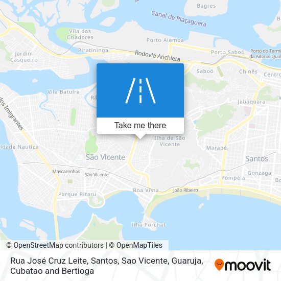 Rua José Cruz Leite map