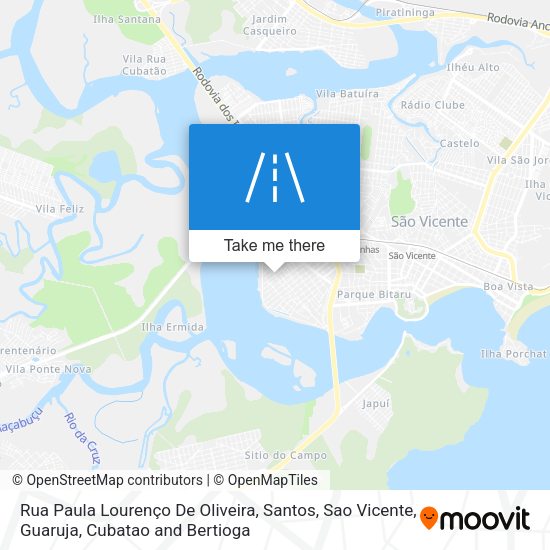 Rua Paula Lourenço De Oliveira map