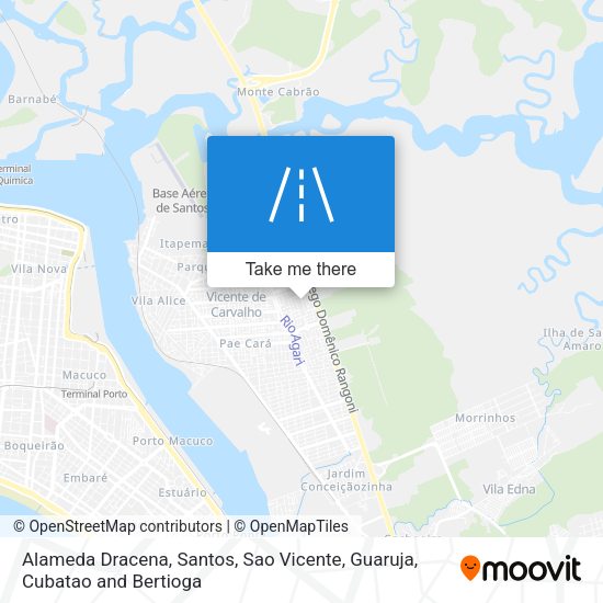 Alameda Dracena map