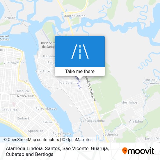 Alameda Lindoia map