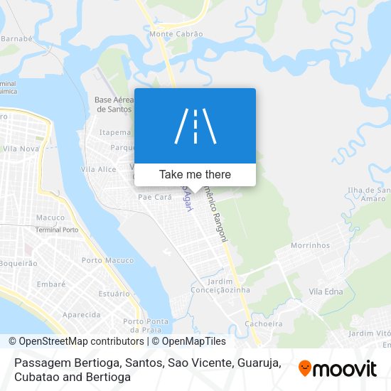 Passagem Bertioga map