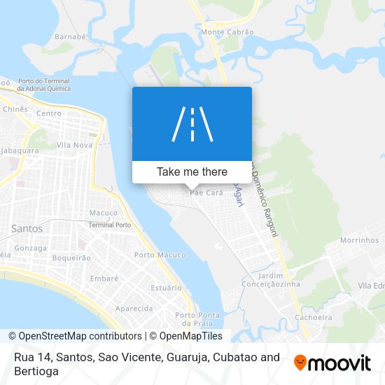 Rua 14 map