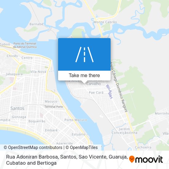 Rua Adoniran Barbosa map