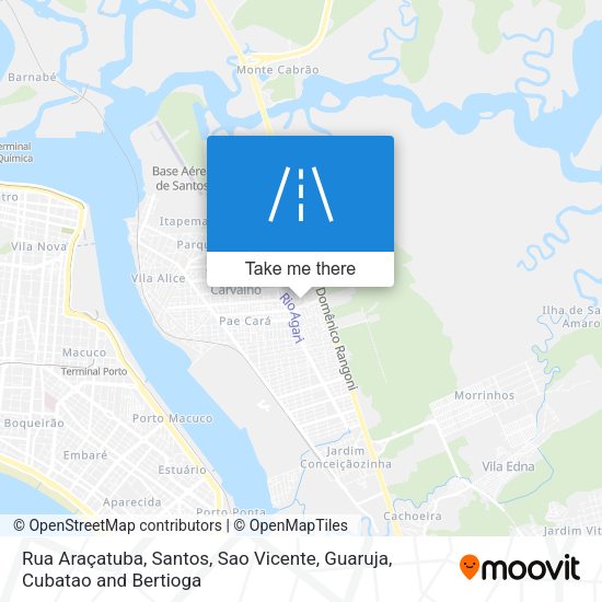 Rua Araçatuba map