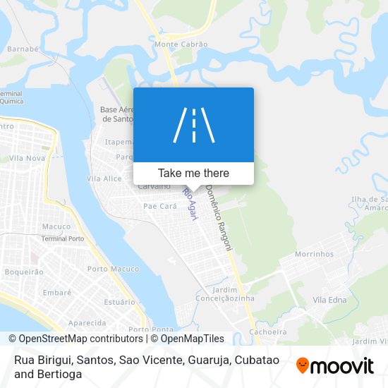 Rua Birigui map