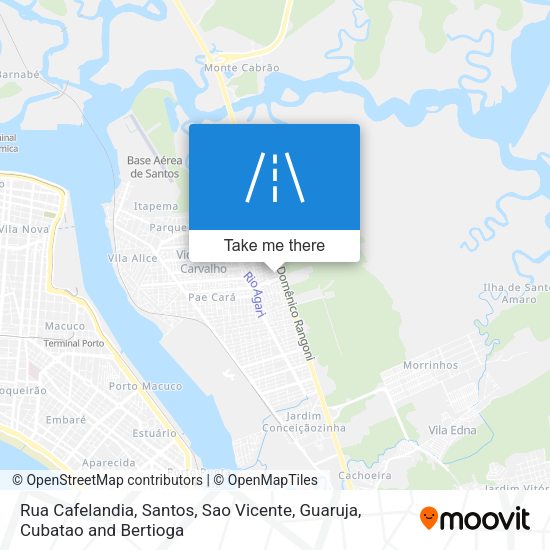 Rua Cafelandia map