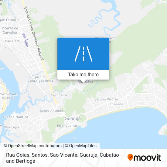 Rua Goias map