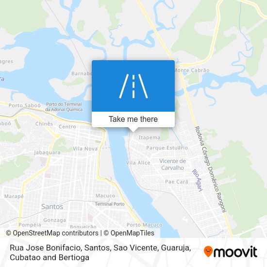 Rua Jose Bonifacio map