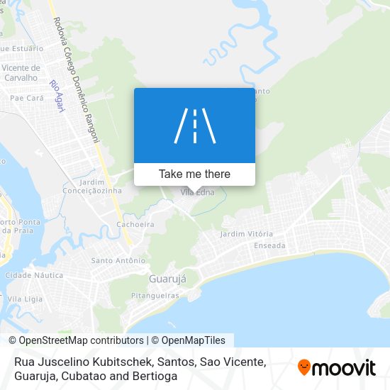 Rua Juscelino Kubitschek map
