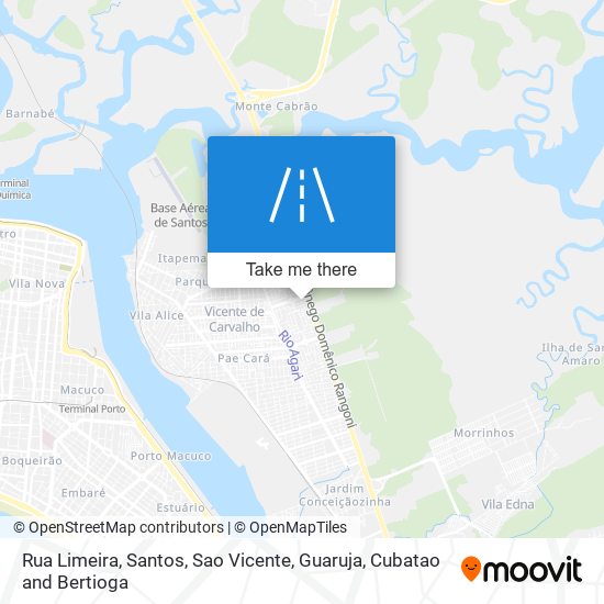 Mapa Rua Limeira