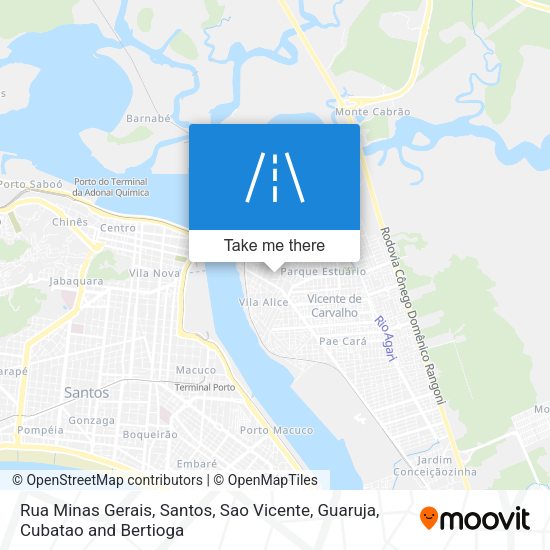 Rua Minas Gerais map