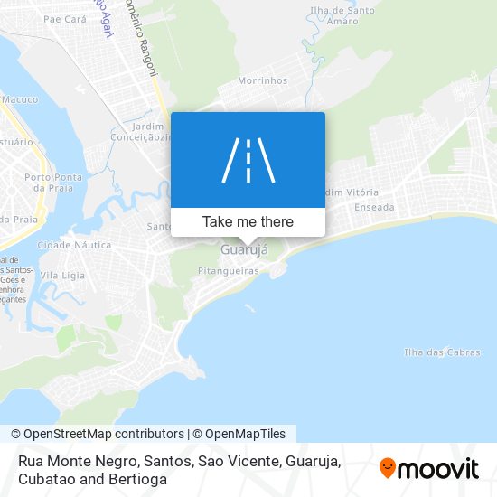 Mapa Rua Monte Negro