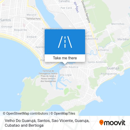 Velho Do Guarujá map