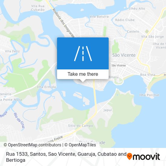 Rua 1533 map
