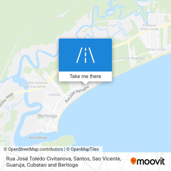 Rua José Toledo Civitanova map
