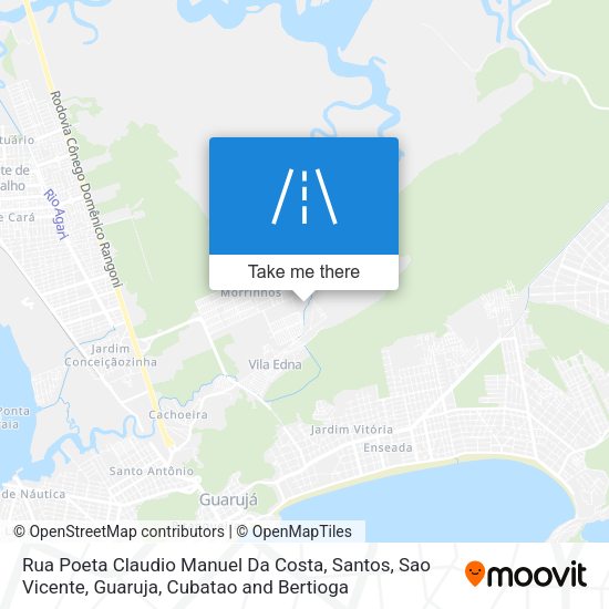 Rua Poeta Claudio Manuel Da Costa map