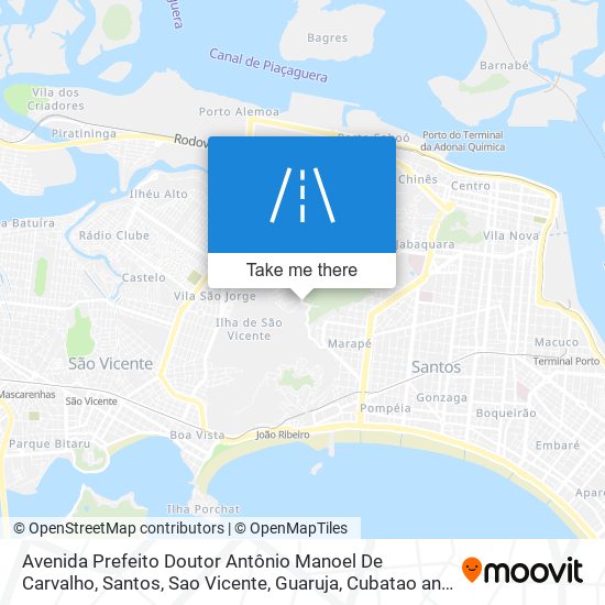 Mapa Avenida Prefeito Doutor Antônio Manoel De Carvalho